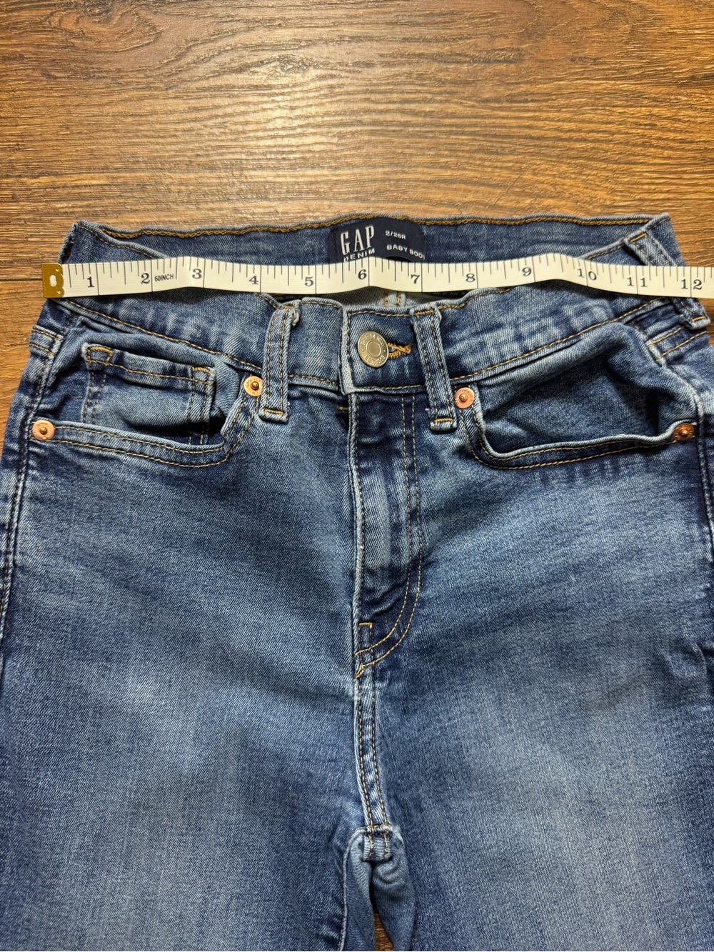 GAP Y2K Baby Boot Bootcut Jeans Women’s 2R Medium Wash Stretch Denim - Picture 6 of 10